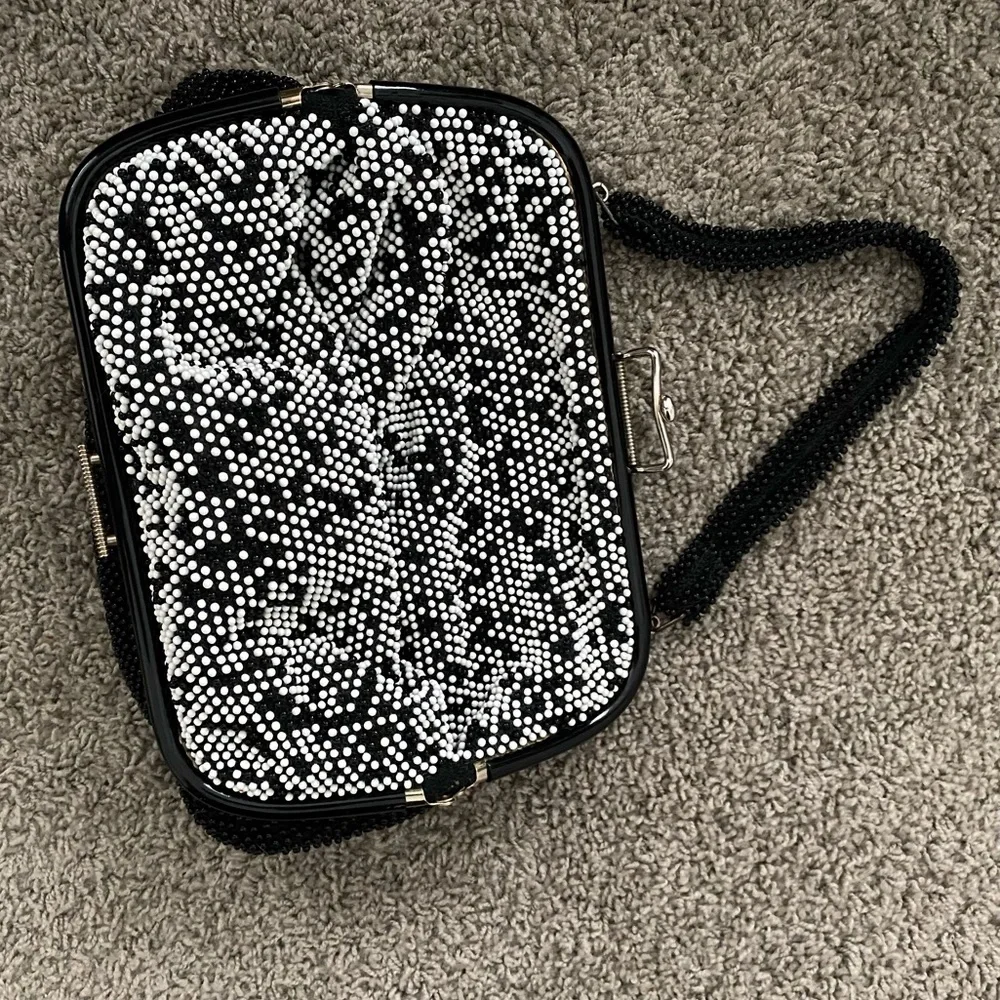 Vintage Reversible Beaded Handbag Purse - Picture 12 of 15